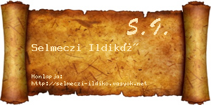 Selmeczi Ildikó névjegykártya