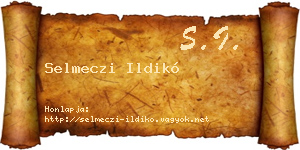 Selmeczi Ildikó névjegykártya