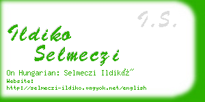 ildiko selmeczi business card